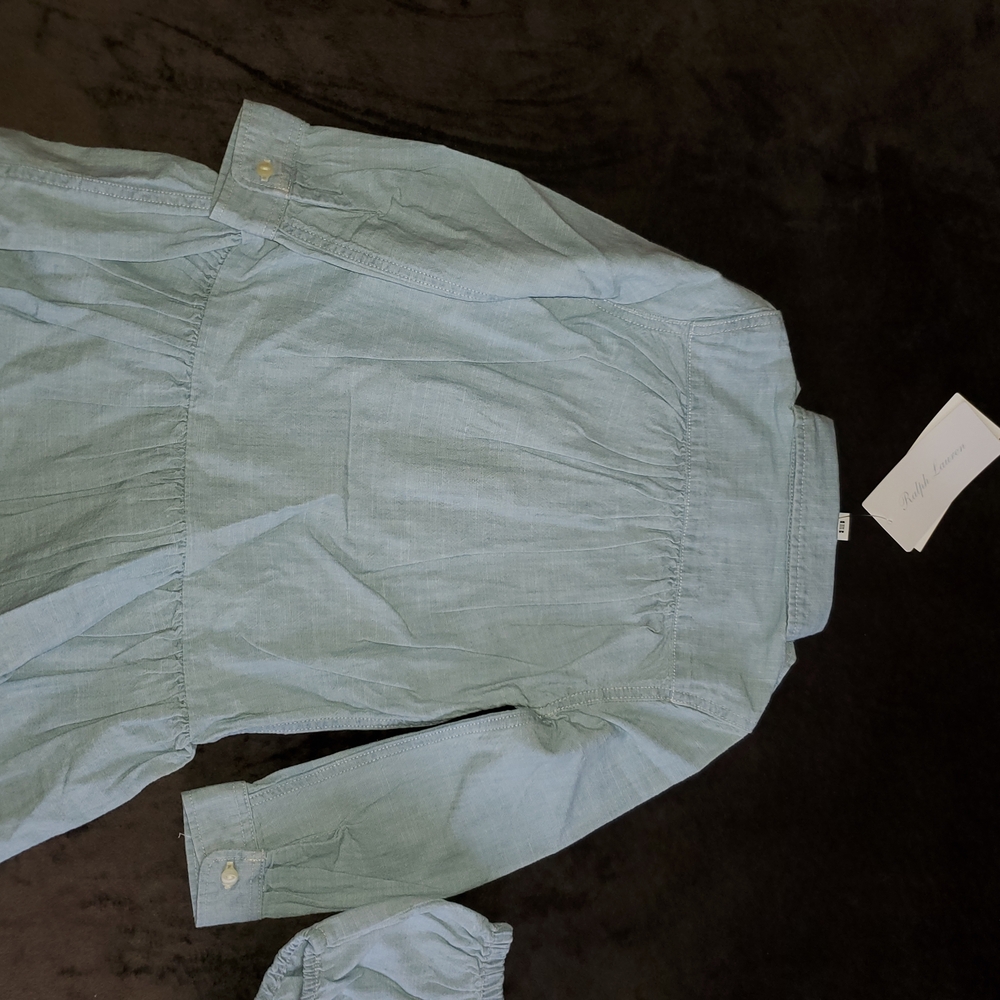 Ralph Lauren Light Blue Denim Shirt Set - Picture 2 of 3